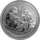 Pre-Owned 2016 Australian Lunar Monkey 1/2oz Silver Coin - VAT Free