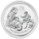 Pre-Owned 2016 Australian Lunar Monkey 1/2oz Silver Coin - VAT Free
