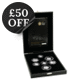 Pre-Owned 2008 UK Coinage Royal Shield of Arms Piedfort Proof Silver 7-Coin Collection - VAT Free