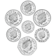 Pre-Owned 2008 UK Coinage Emblems of Britain Proof Silver 14-Coin Collection - VAT Free
