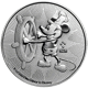Pre-Owned 2017 New Zealand Disney Steamboat Willie 1oz Silver Coin - VAT Free