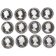 Pre-Owned 1900-1990 UK Queen Mother Silver Proof 12-Coin Collection - VAT Free