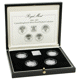 Pre-Owned 1984-1987 UK Proof Piedfort £1 Silver 4 Coin Collection - VAT Free