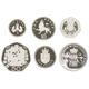 Pre-Owned United Kingdom Silver Piedfort Proof Six Coin Collection - VAT Free
