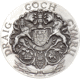 Pre-Owned 1969 UK Draig Goch Cymru Dragon Of Wales Fine Silver Round