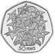 Pre-Owned 1998 UK 25th Anniversary of EEC 50p Piedfort Proof Silver Coin - VAT Free