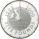 Pre-Owned 1999 - 2000 UK Millennium £5 Proof Silver Coin - VAT Free