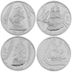 Pre-Owned 2002 Australia Masterpieces in Silver - 'Voyages Into History' Silver Proof 4-Coin Collection - VAT Free