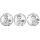 Pre-Owned 2003 UK HRH Prince William 21st Birthday Proof Silver Crown 3-Coin Set - VAT Free