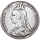 Pre-Owned 1890 UK Victoria Jubilee Head Silver Crown - VAT Free