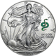Pre-Owned 2001 USA Eagle Colorised Snake Privy 1oz Silver Coin - VAT Free