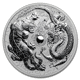 Pre-Owned 2018 Australian Tiger and Dragon 1oz Silver Coin - VAT Free