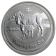Pre-Owned 2009 Australian Lunar Ox 1kg Silver Coin - VAT Free