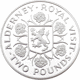 Pre-Owned 1989 Alderney Royal Visit £2 Piedfort Silver Proof Coin- VAT Free