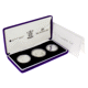 Pre-Owned 2002 The Accession Set Silver 3-Coin Collection - VAT Free