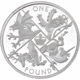 Pre-Owned 2016 UK The Last 'Round Pound' £1 Proof Silver Coin