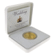 Pre-Owned 2011 UK Royal Wedding Prince William & Catherine Middleton Gold Plated Silver Proof Coin -