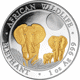 Pre-Owned 2014 Somalian Elephant 1oz Gilded Silver Coin - VAT Free