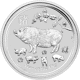 Pre-Owned 2019 Australian Lunar Pig 1/2oz Silver Coin - VAT Free
