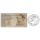 Pre-Owned 1998 Prince Charles 50th Birthday Proof Silver Crown and Ten-Pound Note Set - VAT Free