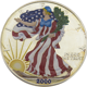 Pre-Owned 2000 USA Eagle Colourised 1oz Silver Coin - VAT Free