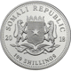 Pre-Owned 2018 Somalian African Wildlife Leopard 1oz Silver Coin - VAT Free
