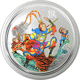 Pre-Owned 2016 Australian Lunar Monkey King Colourised 1oz Silver Coin - VAT Free