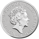 Pre-Owned 2021 UK Queen’s Beasts The White Greyhound of Richmond 2oz Silver Coin - VAT Free