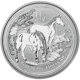 Pre-Owned 2014 Australian Lunar Horse 5oz Silver Coin - VAT Free