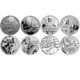 Pre-Owned Tuvalu Marvel Series 1oz Silver 8-Coin Collection - VAT Free - Damaged Box