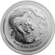 Pre-Owned 2012 Australian Lunar Dragon 'Privy' Lion 1oz Silver Coin - VAT Free