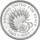 Pre-Owned 1995 UK 'United Nations' £2 Proof Design Silver Coin - VAT Free