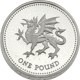 Pre-Owned 1995 UK £1 Piedfort Proof Design Silver Coin - VAT Free