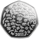 Pre-Owned 2011 UK WWF 50p Piedfort Proof Silver Coin - VAT Free