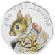Pre-Owned 2018 UK Beatrix Potter 'Mrs. Tittlemouse' Proof Silver 50p Coin - VAT Free
