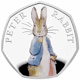 Pre-Owned 2019 UK Beatrix Potter 'Peter Rabbit' Proof Silver 50p Coin - VAT Free
