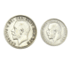 Pre-Owned King George V British Lion Shilling & Sixpence 2 Coin Set - VAT Free