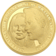 Pre-Owned 2010 William and Catherine Engagement £5 Gold-Plated Proof Silver Coin - VAT Free