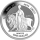 Pre-Owned 2019 British Virgin Islands Una and the Lion Frosted 1oz Silver Coin - VAT Free