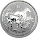 Pre-Owned 2014 Australian Lunar Horse 1/2oz Silver Coin - VAT Free