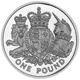 Pre-Owned 2015 UK Royal Arms £1 Proof Silver Coin - VAT Free