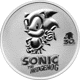 Pre-Owned 2021 Niue Sonic the Hedgehog 1oz Silver Coin - VAT Free