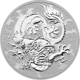 Pre-Owned 2021 Australian Chinese Myths and Legends Dragon 1oz Silver Coin - VAT Free