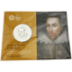 Pre-Owned 2016 William Shakespeare Silver £50 Coin - Carded - VAT Free