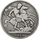 Pre-Owned 1821 George IIII Crown Silver Coin - VAT Free