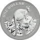 Pre-Owned 2010 Royal Australian Mint Kangaroo 1oz Silver Coin - VAT Free