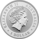 Pre-Owned 2012 Australian Kookaburra 'Privy Dragon' 1oz Silver Coin - VAT Free