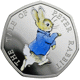 Pre-Owned 2017 UK Beatrix Potter 'Peter Rabbit' Proof Silver 50p Coin - VAT Free