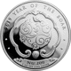 Pre-Owned 2019 Kingdom of Bhutan Year of the Boar 1oz Silver Coin - VAT Free