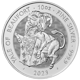 Pre-Owned 2023 UK Tudor Beasts 'Yale of Beaufort' 10oz Silver Coin - VAT Free